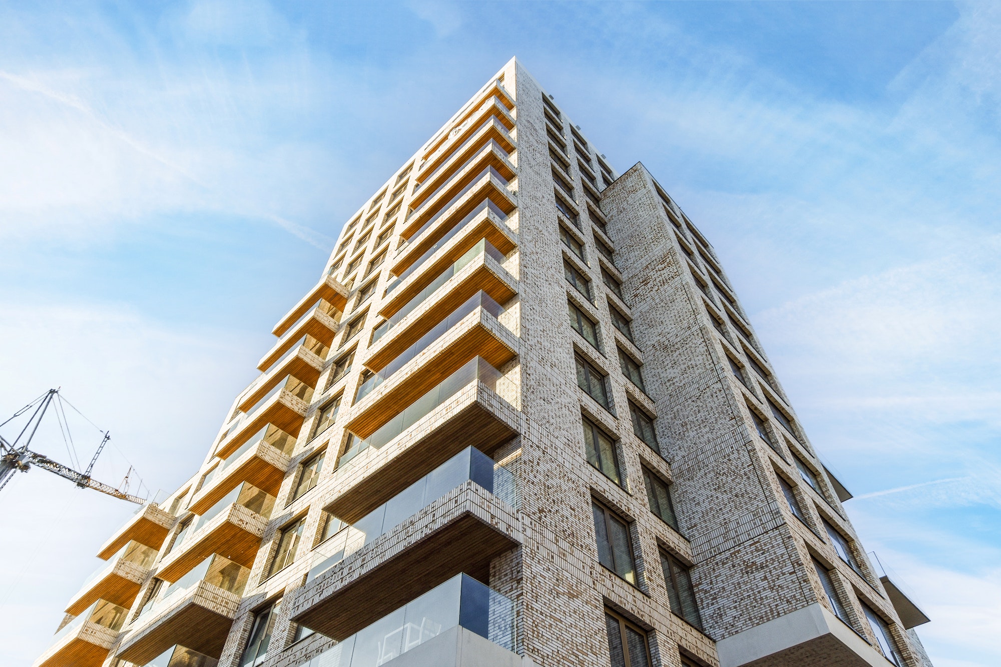 Modern apartment building